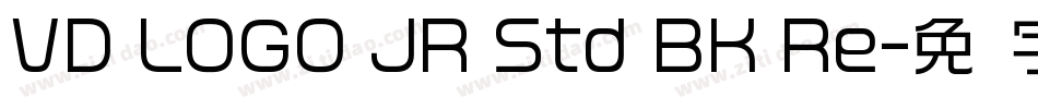 VD LOGO JR Std BK Re字体转换